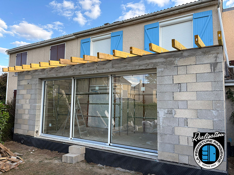 Baies coulissantes Kline dans les Yvelines - La Fermeture Parisienne - Expert Rénovateur Kline 78