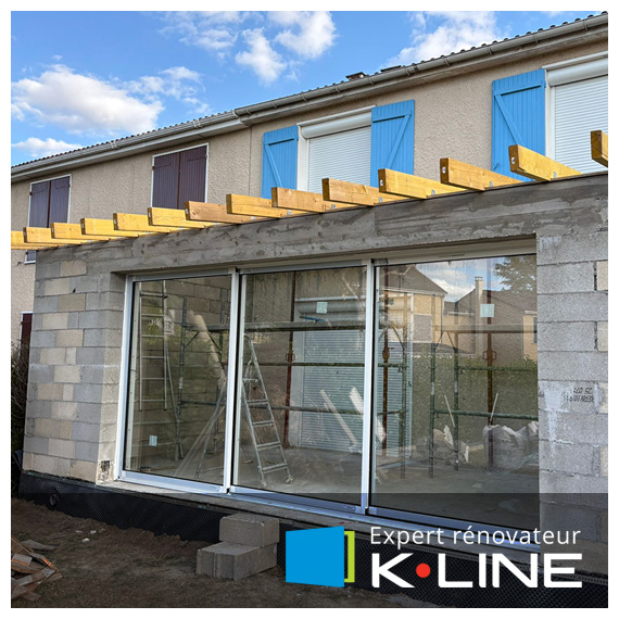 Baie coulissante Kline dans les Yvelines - La Fermeture Parisienne - Expert Rénovateur Kline 78