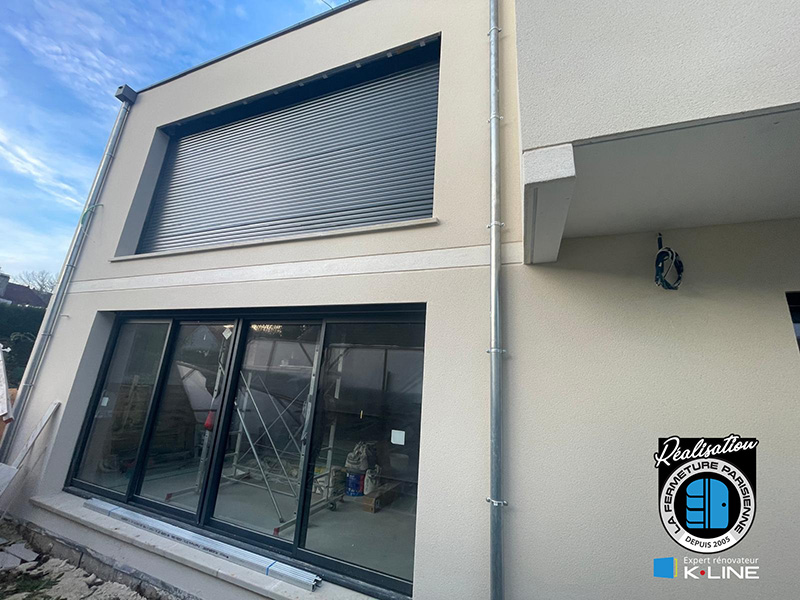 Portes fenêtres coulissantes aluminium Kline - Rambouillet - La Fermeture Parisienne - Expert Rénovateur Kline 