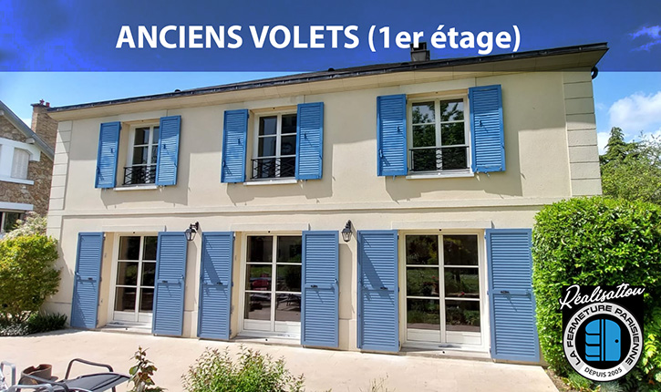 Volets alu Thiebaut persiennés à Croissy-sur-Seine Yvelines - La Fermeture Parisienne
